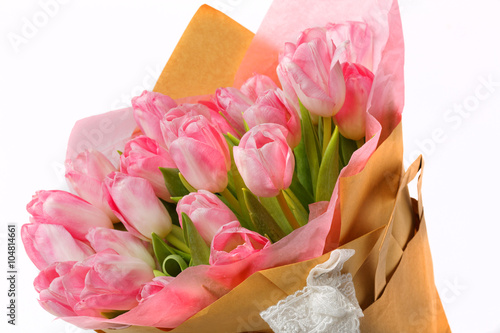 Fototapeta Naklejka Na Ścianę i Meble -  Beautiful buquet of flowers. Tulips