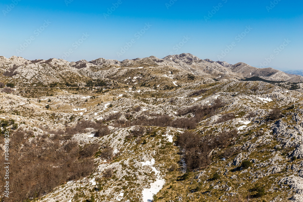 Landscape In Biokovo Mountain Nature Park-Croatia Landscape In Biokovo Mountain Nature Park-Croatia