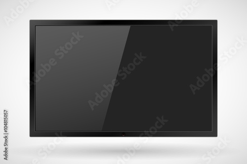 TV,realistic modern flat screen lcd, led, isolated. Vector illustration. EPS10.
