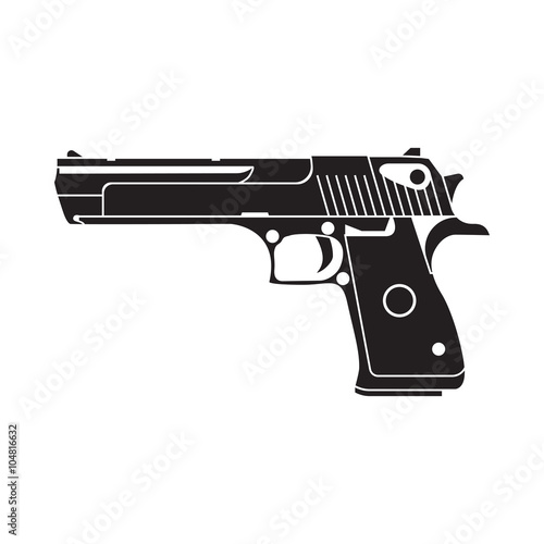 Army weapon. Line style.