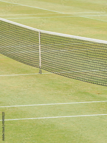 Lawn courts background with net center, Australia 2016 © Stringer Image