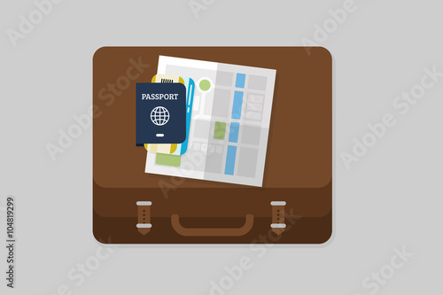 Flat Lay Travel