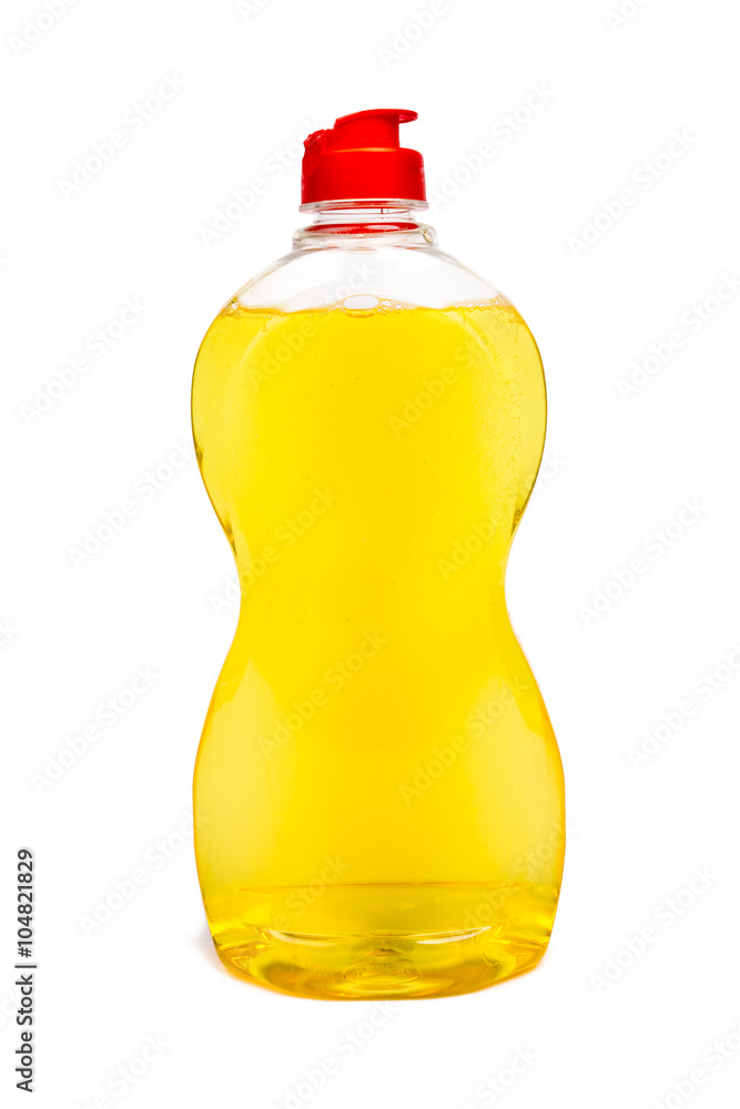 Plastic bottles of cleaning products Plastic bottles of cleaning products