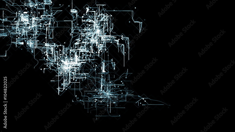 Futuristic digital lines moving from left to right in an electrical concept way Futuristic digital lines moving from left to right in an electrical concept way