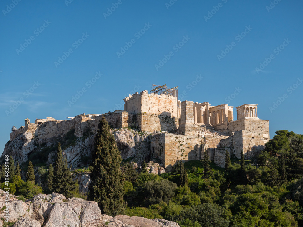 Acropolis hill in Athens Greece