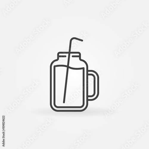 Smoothie jar vector icon