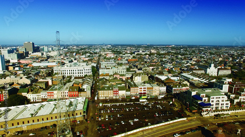 NEW ORLEANS - FEBRUARY 11, 2016: Wonderful aerial city view. New © jovannig