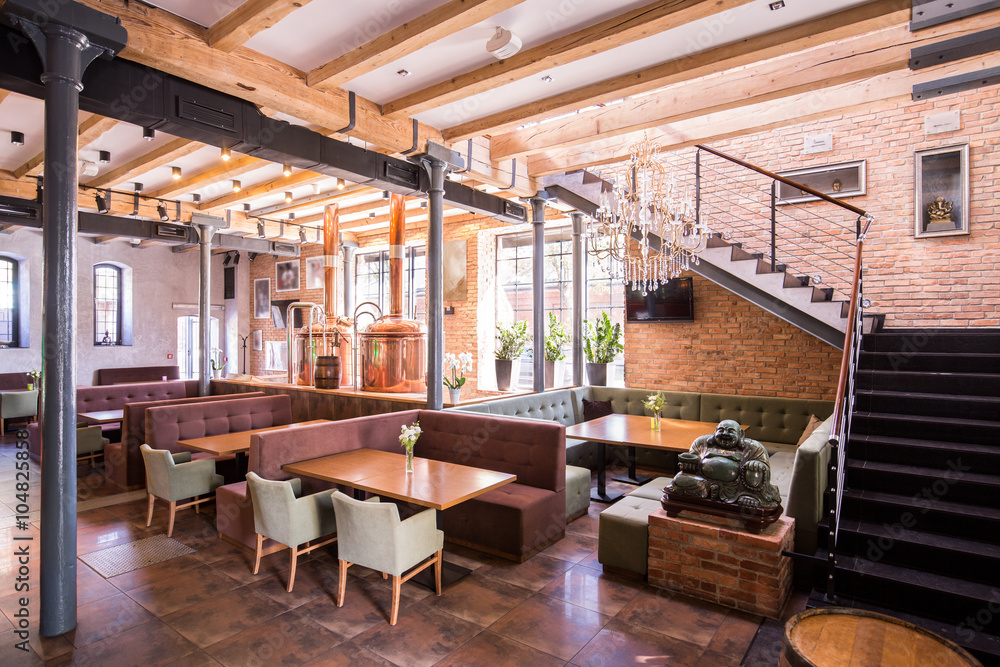 Naklejka premium One-story restaurant