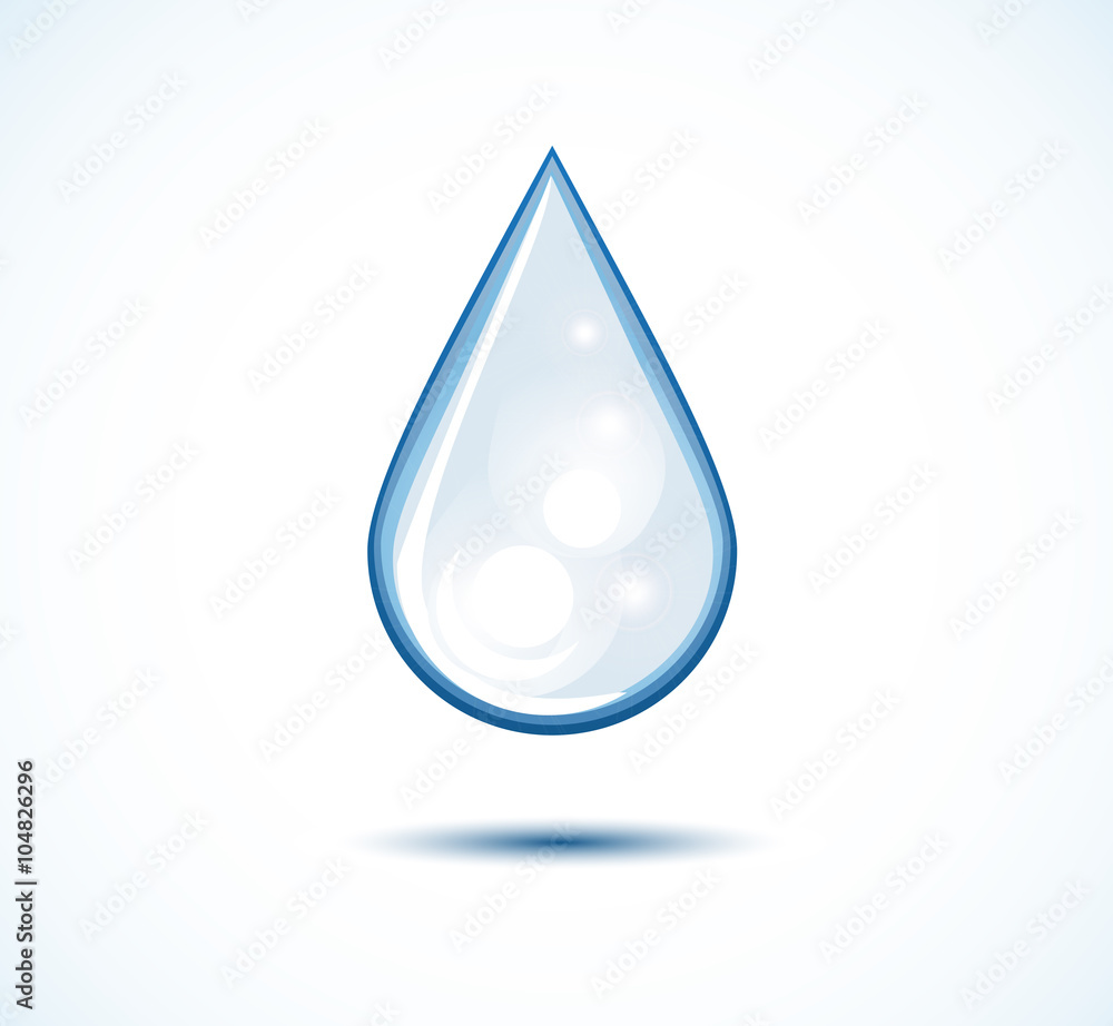 Water drop - vector illustration. Water drop - vector illustration.