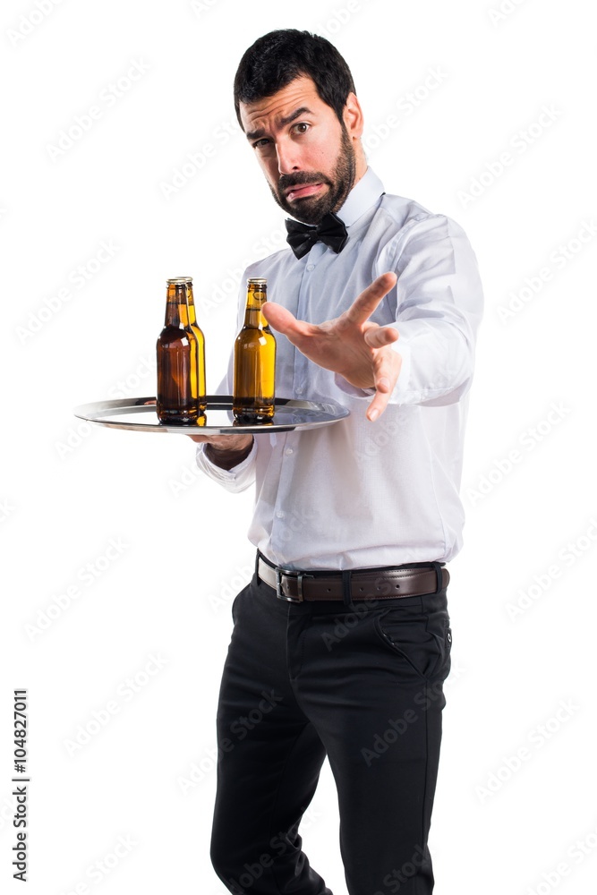 Frightened waiter Frightened waiter
