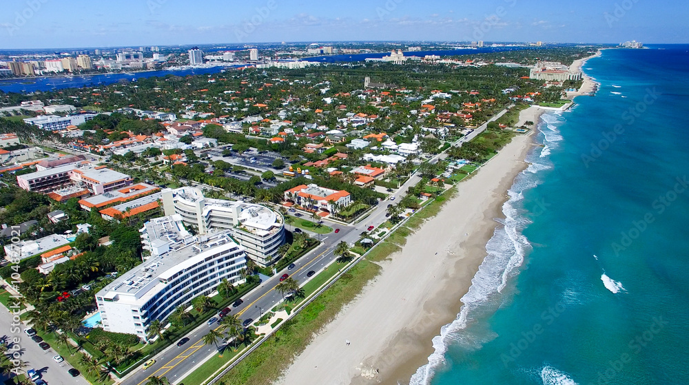 Aerial view of Palm Beach - Florida