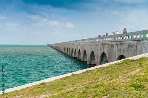 Bridge across Keys Islands  Florida