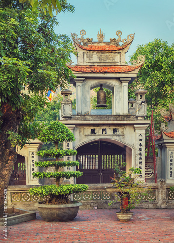 Oriental belltower in Asia