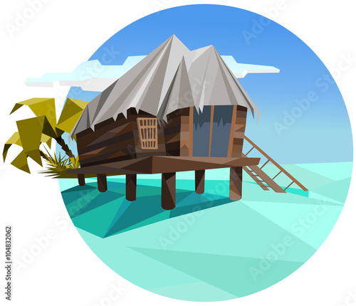 tropical bungalow