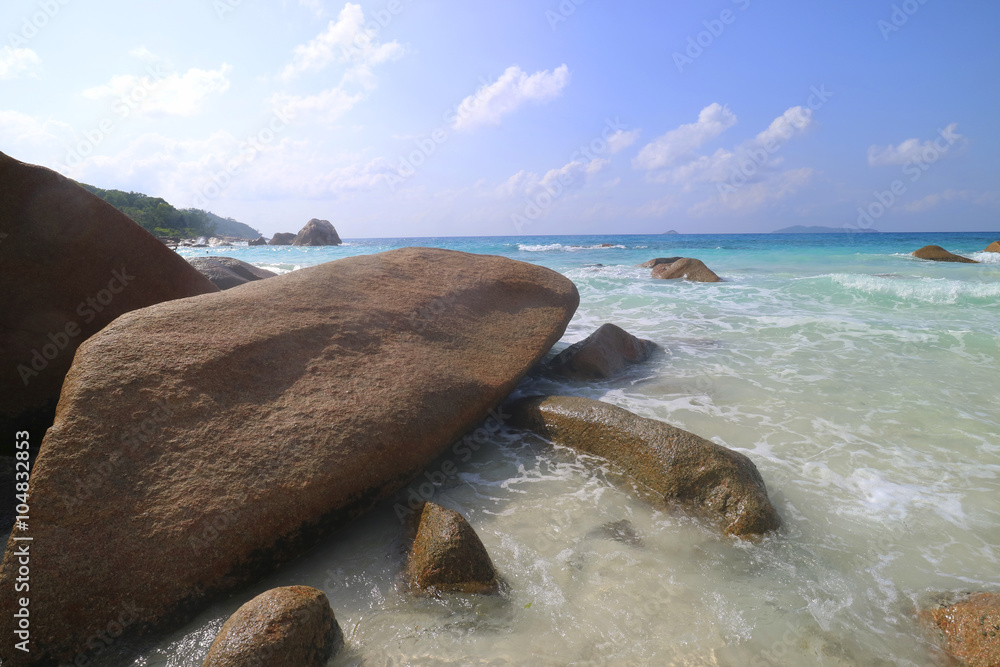 Strand Anse Lazio, Praslin, Seychellen, Afrika, Indischer Ozean Strand Anse Lazio, Praslin, Seychellen, Afrika, Indischer Ozean
