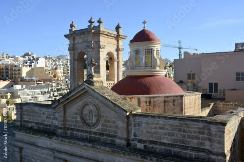 Roof of the Sanctuary of Our Lady of Mellieha in Mellieha, Malta
