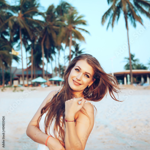 Girl on the Thai beach © Alena Ozerova