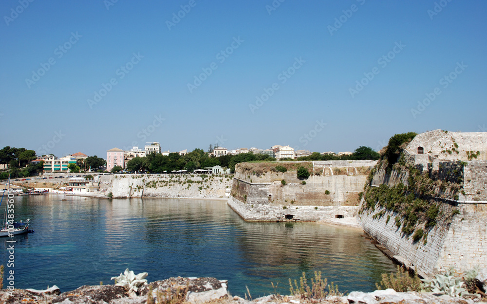 Greek Island of Corfu, city Kerkyra, Greece View from the fortress