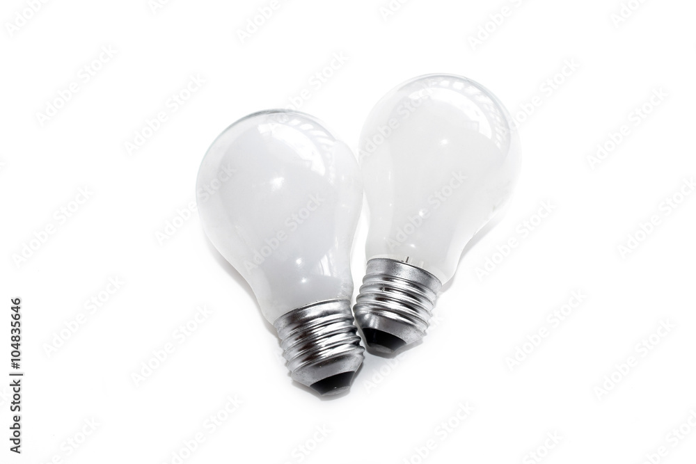Incandescent light bulb isolate on white background Incandescent light bulb isolate on white background