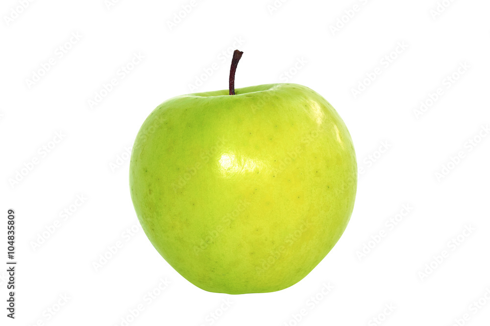 The Green apple isolate on white background The Green apple isolate on white background