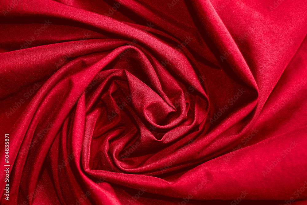 abstract background luxury cloth or circle flower wave or wavy folds of red cloth texture abstract background luxury cloth or circle flower wave or wavy folds of red cloth texture