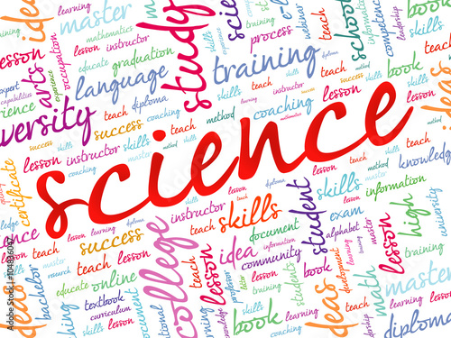 SCIENCE word cloud, education concept background