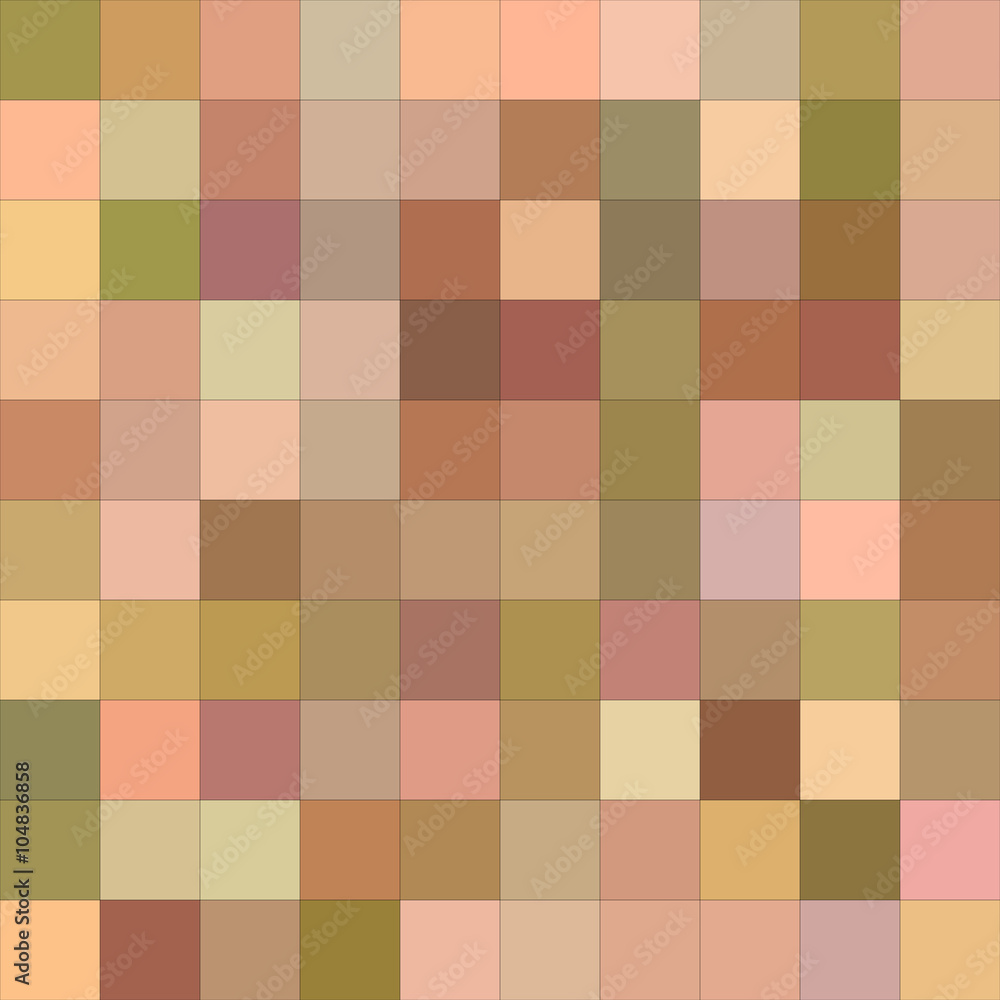 Pastel brown color square mosaic background Pastel brown color square mosaic background
