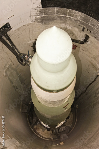 Obraz na płótnie nuclear missile in silo