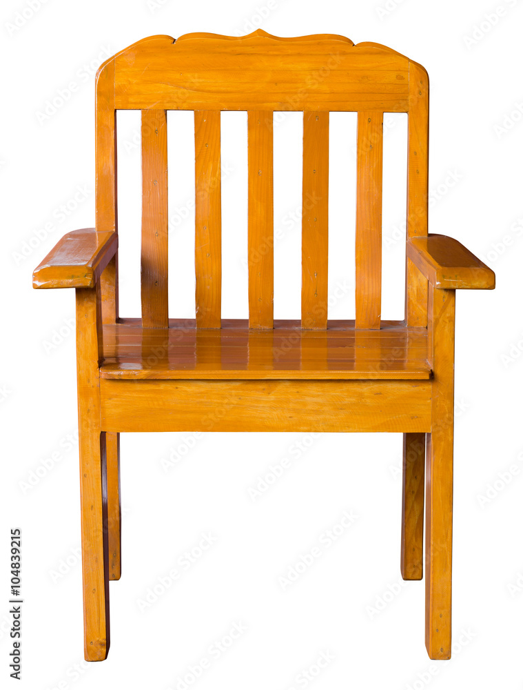 wooden chair isolated on white with clipping path wooden chair isolated on white with clipping path