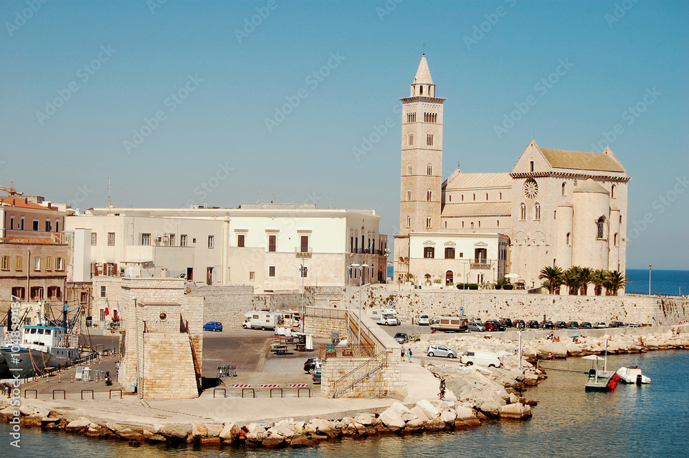 The port and the Church of Trani - Apulia - Italy