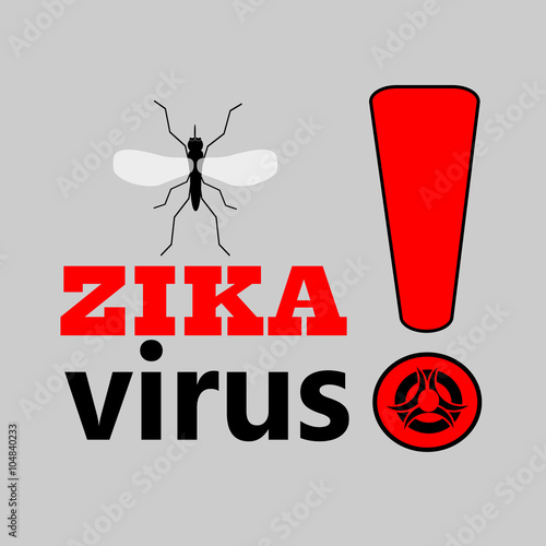 Zika virus. Vector illustration