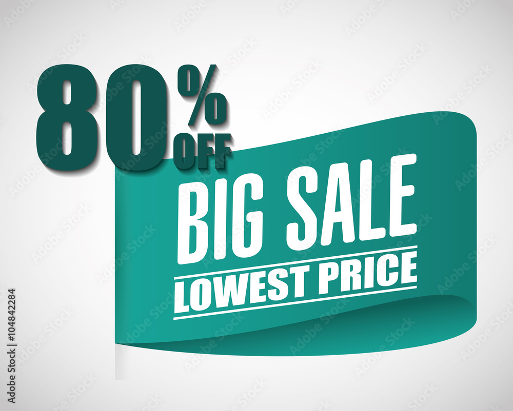 Naklejka premium Big sale design 