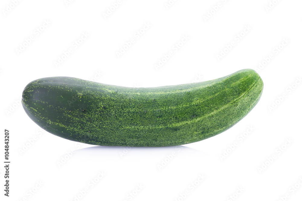 Cucumber on over white background Cucumber on over white background