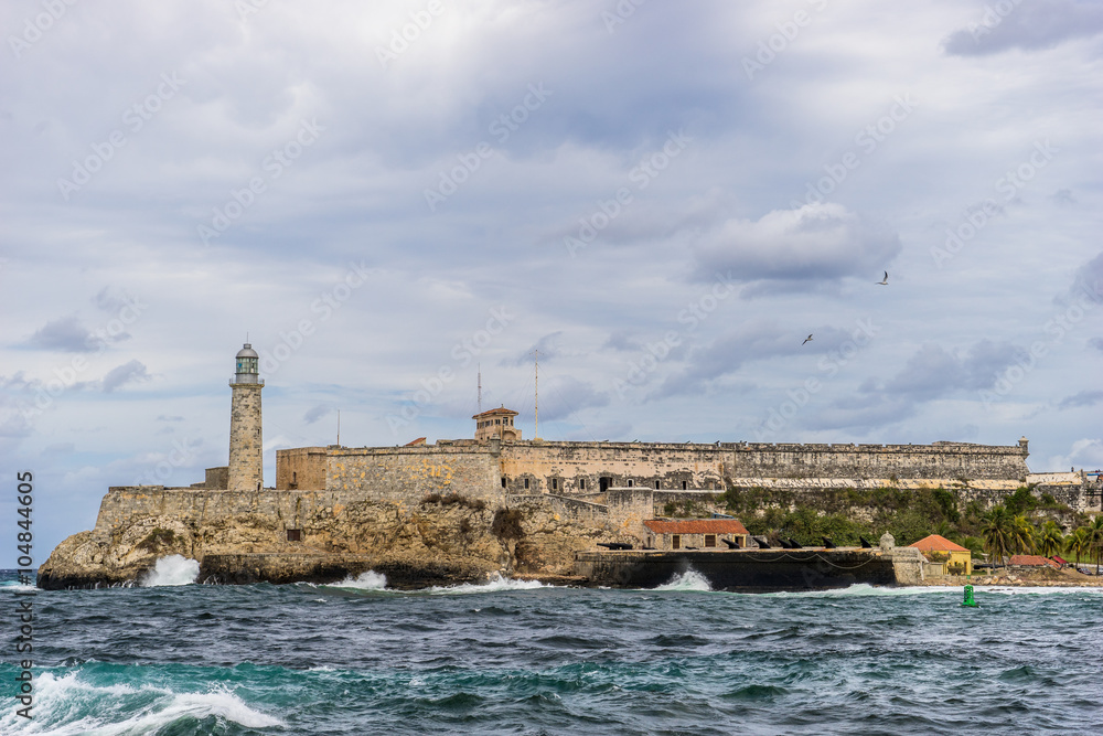 Havana, Cuba - February 10, 2016: Castillo de los Tres