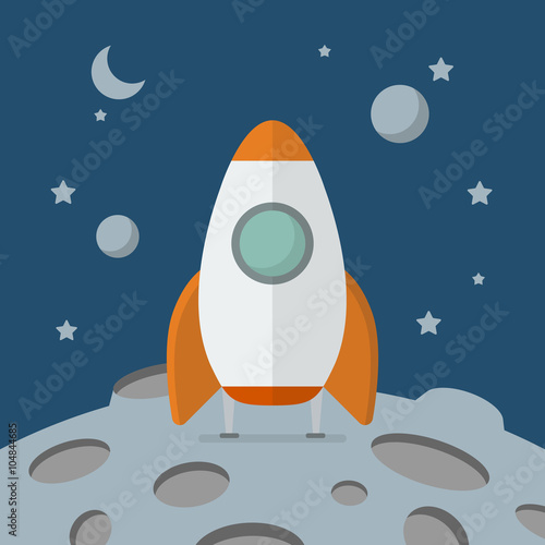 Rocket landed on the moon