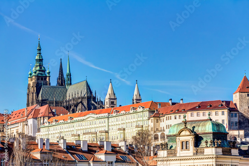 Canvas Print Prague castle with St. Vitus Cathedral