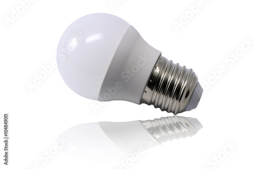 Light bulb isolated on white background