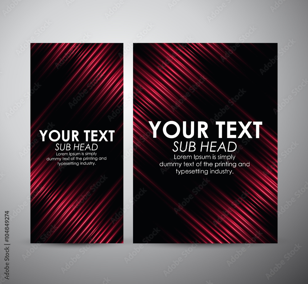Fototapeta premium Abstract red shining pattern. Graphic resources design template. Vector illustration
