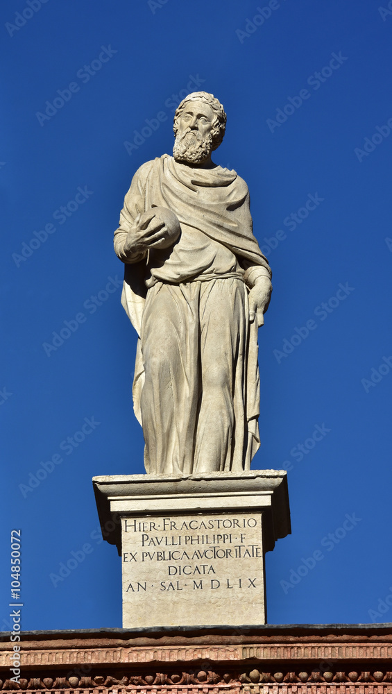 Girolamo Fracastoro (Fracastorius) famous renaissance physician marble statue