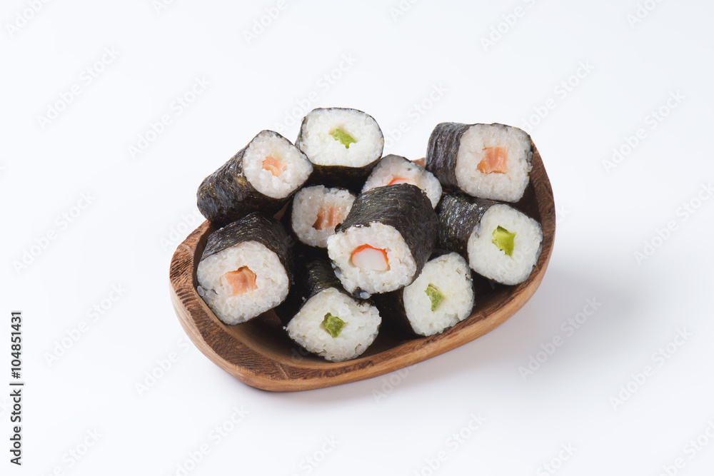 Classic sushi rolls