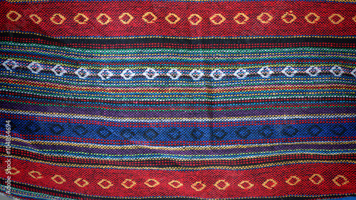 Colorful indigo cloth textile