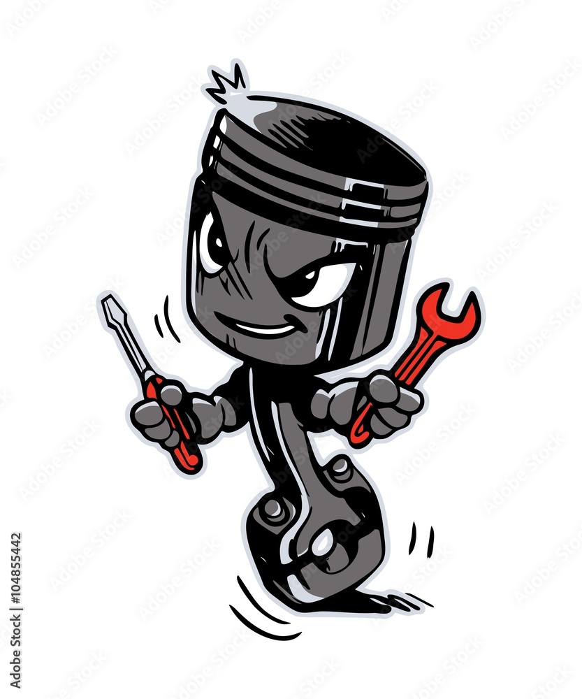 Piston Cartoon Stock Vector Adobe Stock