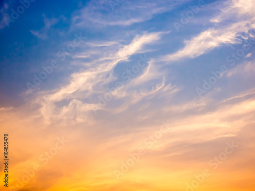 Sunset sky and cloud © phatpc