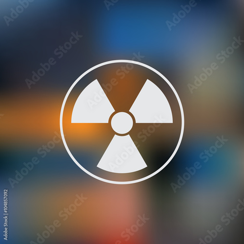 The radiation icon. Radiation symbol.