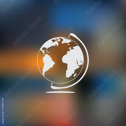 Fototapeta Naklejka Na Ścianę i Meble -  Vector globe icons