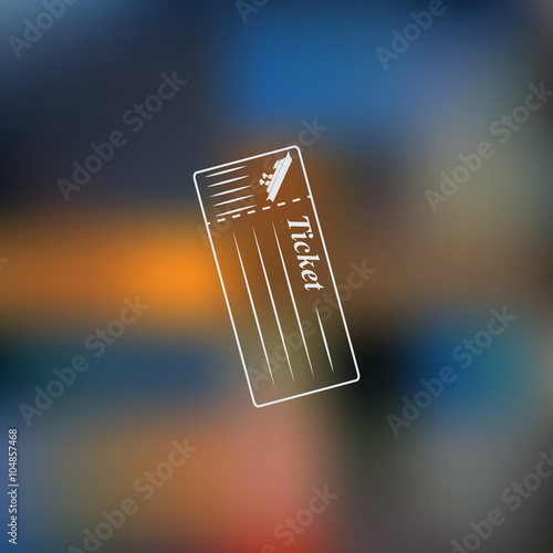 The cruise ship tickets icon.