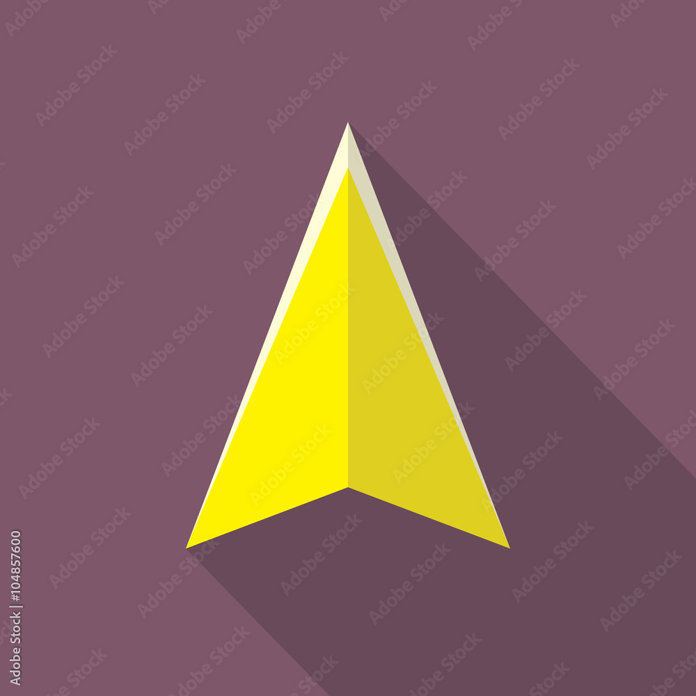 Fototapeta premium Navigation Arrow Flat Icon. Navigator Direction Symbol.