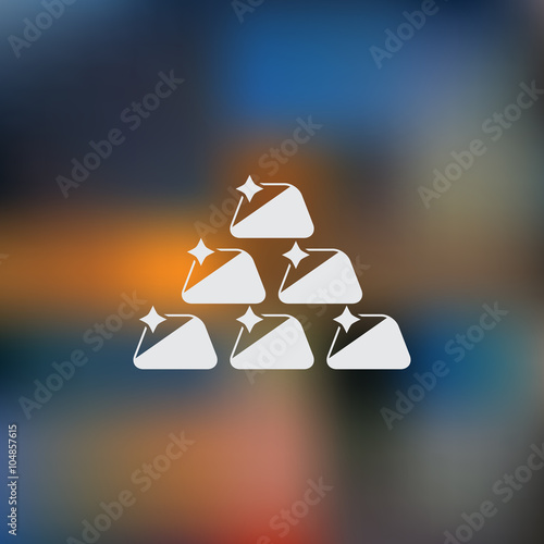 Gold bullions icon