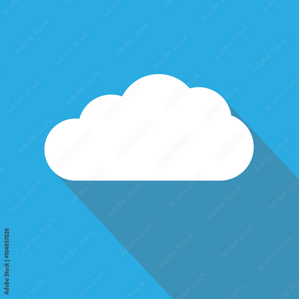 Cloud Flat Icon. Cloud Shape Symbol. Cloud Flat Icon. Cloud Shape Symbol.