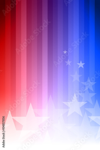 Blue and Red Star Background